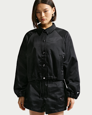Nike Sportswear Women's Oversized Satin Coaches Jacket. Nike ID